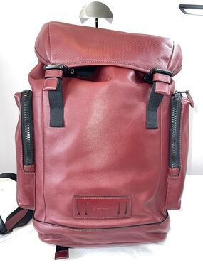 Coach J1961-F88870 Ranger Backpack calf leather Burgundy